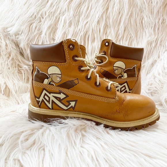 Vintage Rare Custom Timberland Boots Sz 7 - Picture 8 of 15